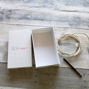 Samsung Galaxy Note II Box, Cord and Pen